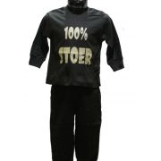 Funderwear jongens pyjama '100% Stoer' antraciet