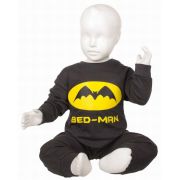 Fun2wear jongens pyjama 'Bed-man' antraciet