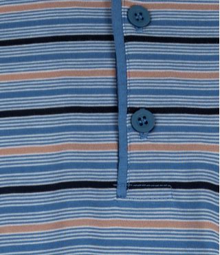 Gentlemen heren pyjama 'Summer stripes knoop' jeans