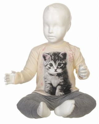 Fun2wear meisjes pyjama 'Kitten' ivoor