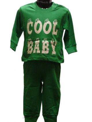 Funderwear jongens pyjama 'Cool baby' groen