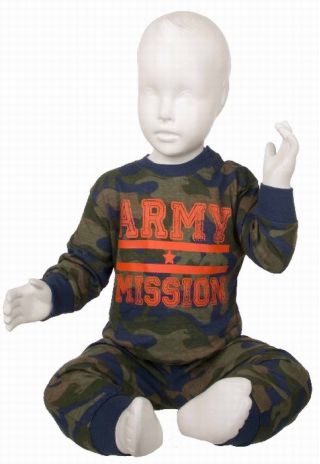 Fun2wear jongens pyjama 'Army mission' marine