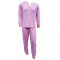 Lunatex dames pyjama licht geruwd 'Hartjes' roze