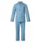 Gentlemen heren pyjama flanel Multiruit blue